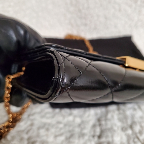 Versace Greca Goddess Mini Quilted Patent Leather Shoulder Bag - Picture 9 of 16